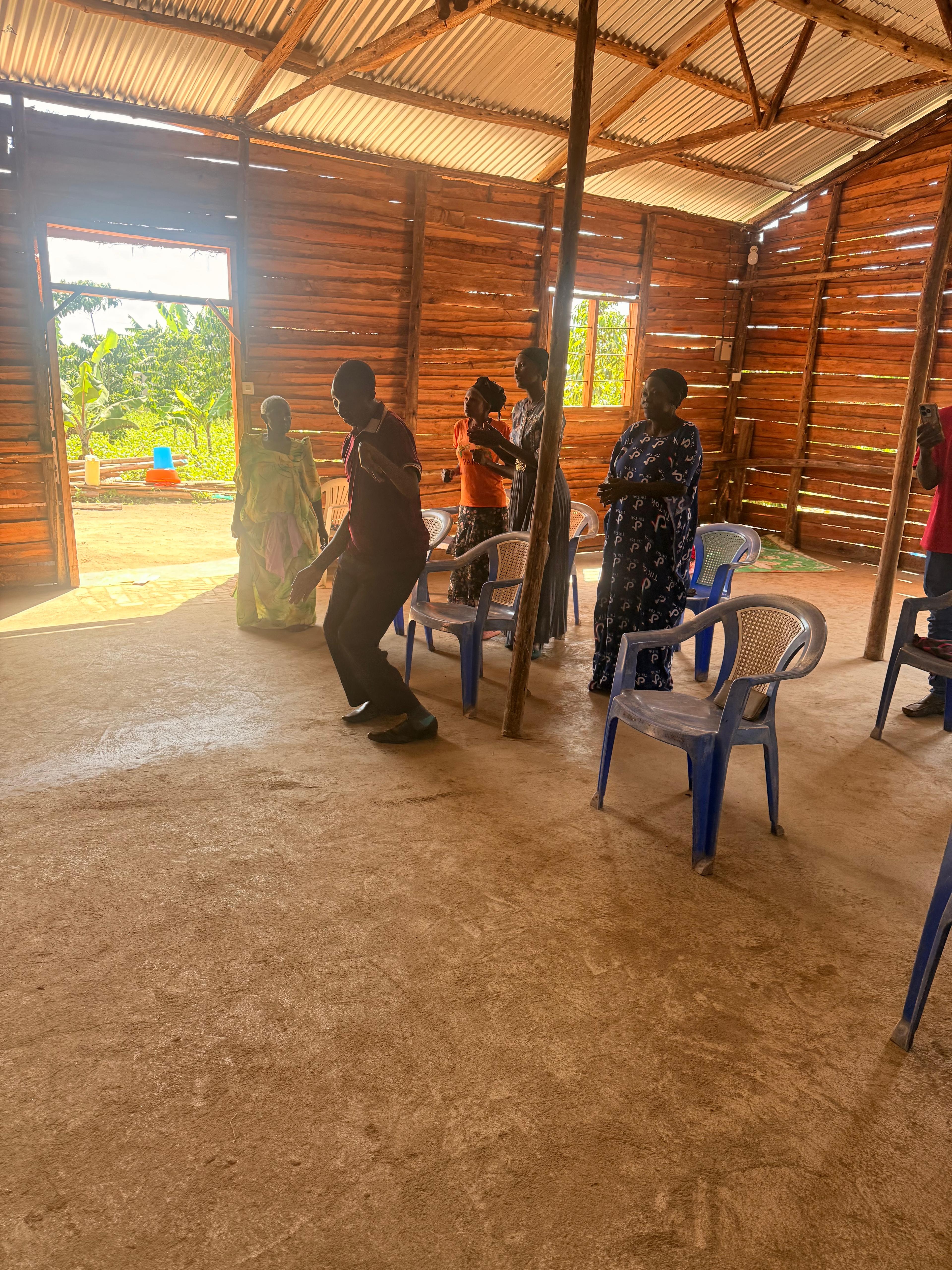 First moments in the new Bigasa church